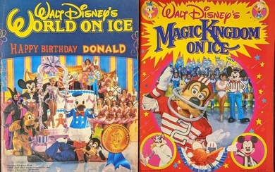Two Walt Disneys World On Ice Donald Duck Birthday Sport Goofy
