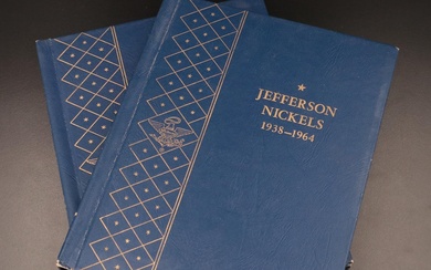 Two Whitman Binders of Jefferson Nickels