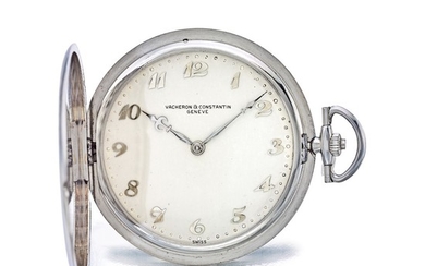VACHERON CONSTANTIN | AN ULTRA THIN PLATINUM HUNTING CASED WATCH, CIRCA 1930 | 江詩丹頓 | 超薄鉑金懷錶，年份約1930