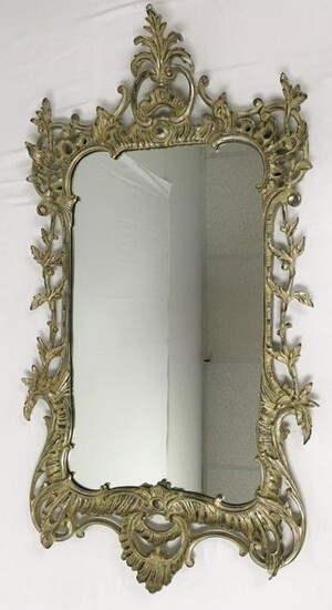 VINTAGE CHIPPENDALE STYLE WALL MIRROR