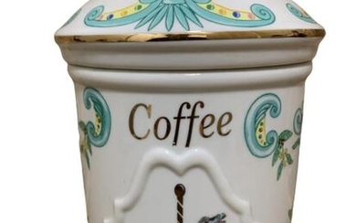 VINTAGE LENOX "THE CAROUSEL CANISTERS- COFFEE
