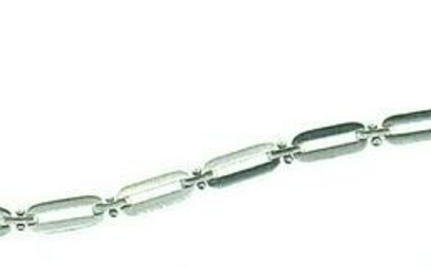 VINTAGE Platinum Bracelet for Charms Circa 1940s