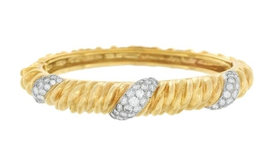 Van Cleef & Arpels Diamond Bangle Bracelet