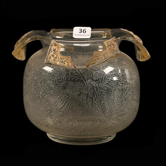 Vase, French Art Glass, Ernest B. Leveille (1841-1913