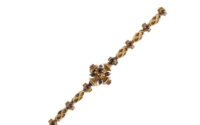 Victorian Gold and Garnet Bracelet