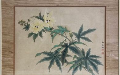 Vintage Chinese Watercolour Painting, signed