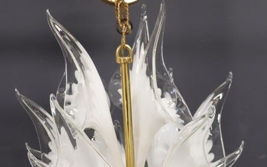 Vintage Murano Glass Cala Lily Chandelier