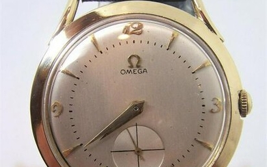 Vintage Solid 14k OMEGA 17J Winding Watch 1950s