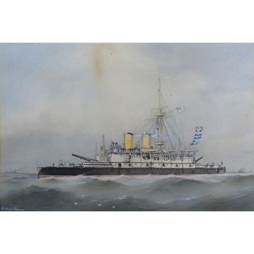 William MacKenzie Thomson Study of an Admiral Class Battlesh...