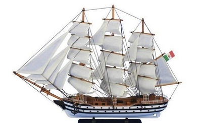 Wooden Amerigo Vespucci 24" Tall Model Ship