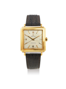 Zenith. A Rare and Large Yellow Gold Centre Seconds Wristwatch, Ref. 748616
