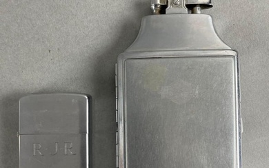Zippo Lighter and Cigarette Case with Lighter