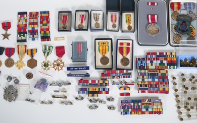 iGavel Auctions: Group of Military Medals, Ribbon Bars and Other Articles FR3SHLM