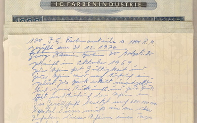 100 liquidation shares IG Farben company of 1953