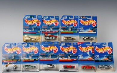 10pc Hot Wheels Toy Cars, Variety Set