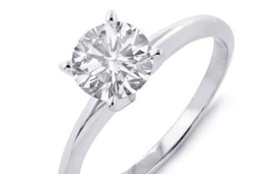 1.25 ctw Certified VS/SI Diamond Solitaire Ring 14k White Gold