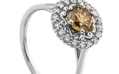 1.29 tcw SI1 Diamond Ring - 14 kt. White gold - Ring - 1.02 ct Diamond - 0.27 ct Diamonds - No Reserve Price