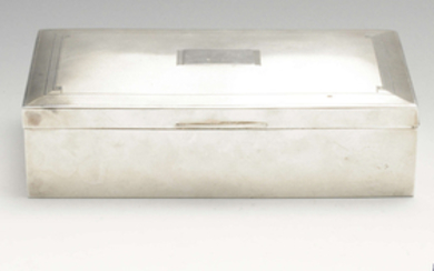 A 1930's silver mounted table cigarette box.