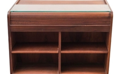 GIANFRANCO FRATTINI - BERNINI "804" type roller desk in wood...