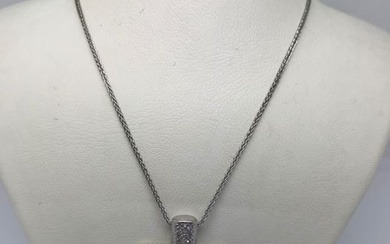14 kt. White gold - Necklace, Necklace with pendant - 0.84 ct Diamonds