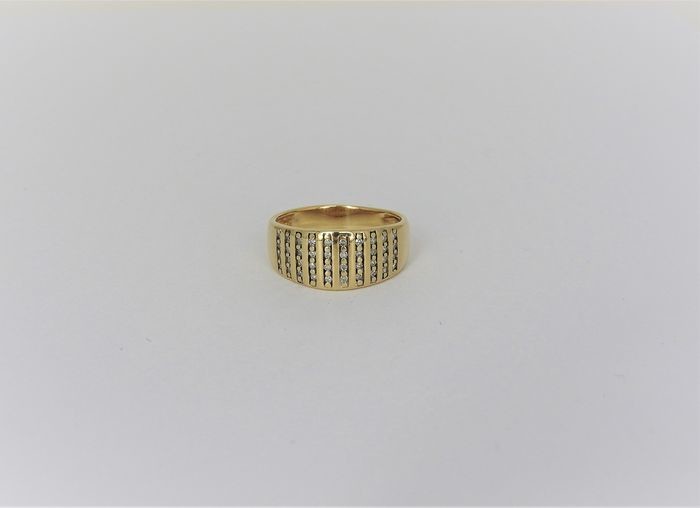 14 kt. Yellow gold - Ring - 0.40 ct Diamond