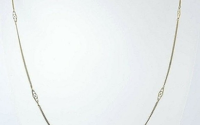 14k GOLD FOX TAIL LINK CHAIN