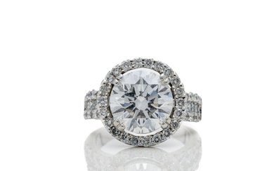 14kt White Gold 5.50 ctw Diamond Engagement Ring