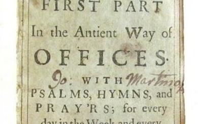 1672 Devotions First Part in Ancient Way of Offices
