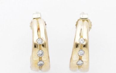 18 kt. Gold - Earrings Diamond