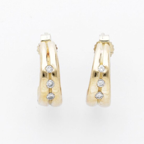 18 kt. Gold - Earrings Diamond