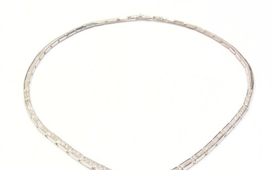 18 kt. White gold - Necklace - Diamonds