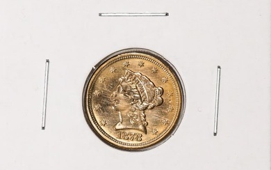 1878 $2 1/2 Liberty Head Quarter Eagle Gold Coin Damaged