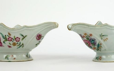 18th c. Chinese Export Sauce Boats