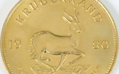 1980 1 OZ. GOLD KRUGERRAND COIN