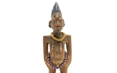 19th Century Ibeji Yoruba Female Twin Statue with