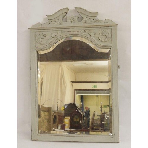 19th century mirror with fretwork carving and one further mi...