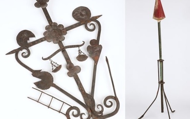 (2) Wrought iron items