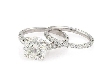 2.82ct GIA Diamond Bridal Set in Platinum