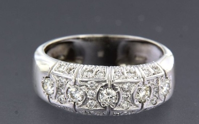 18 kt. White gold - Ring - 0.65 ct Diamond