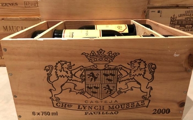 2000 Chateau Lynch-Moussas - Pauillac 5éme Grand Cru Classé - 6 Bottles (0.75L)
