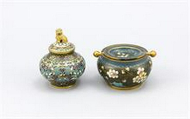 Two parts Cloisonné, China / Japan, mid-20th