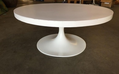 36" Inch Heavy Top Tulip Coffee Table in the Style of Eero Saarinen for Knoll