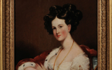 Attributed to Gilbert Stuart (Massachusetts, Rhode Island, England, 1755-1828) Portrait of Mrs. Clement