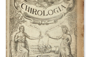 [BULWER, JOHN.] Chirologia; or, The Naturall Language of the Hand . . ....