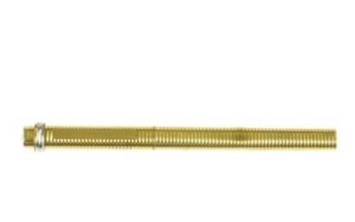 CARTIER - a gold-plated ballpoint pen. Of ribbed