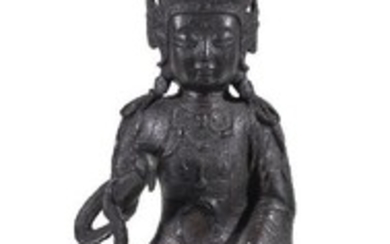 A Chinese bronze Buddha