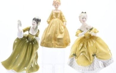 (3) Figurines, Royal Doulton & Worcester