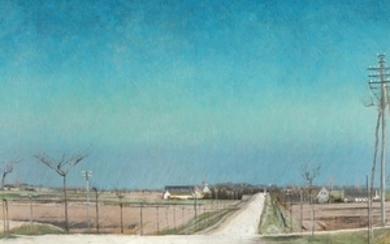 L. A. Ring: Country road leading to Roskilde. Signed and dated L. A. Ring 1906. Oil on canvas. 32 x 40 cm.