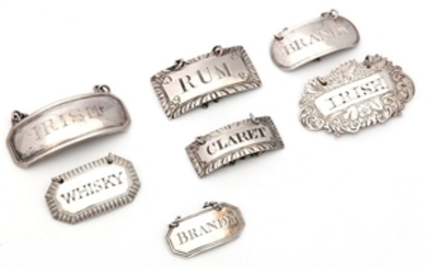A mixed group of antique Irish sterling silver...