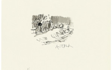 Quentin Blake (b. 1932), Danny and his father in the workshop